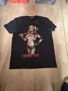 CAMISETA ESCUADRÓN SUICIDA HARLEY QUINN PROMO PELÍCULA TALLA XL HOMBRE GRÁFICO NEGRO (W6) - Imagen 1 de 14