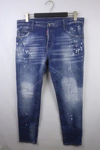 DSQUARED2 Denim SKATER JEAN Blue Slim Skinny Jeans Size 50 - Picture 1 of 20