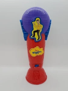 VINTAGE The WIGGLES Toy Singing Plastic Microphone! TESTED & WORKS! - Picture 1 of 7