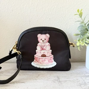 Mini bandolera Moschino Teddy Bear de nailon negro. - Imagen 1 de 15