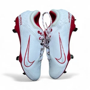 Botines de softbol de metal Nike Hyperdiamond 4 Pro blancos rojos para hombre talla 8,5 - Imagen 1 de 8
