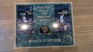 HAROLD MINER FRONT ROW SALUTES THE 1993 SLAM DUNK CHAMPION 8.5x11 SHEET LAST ONE - Picture 1 of 1