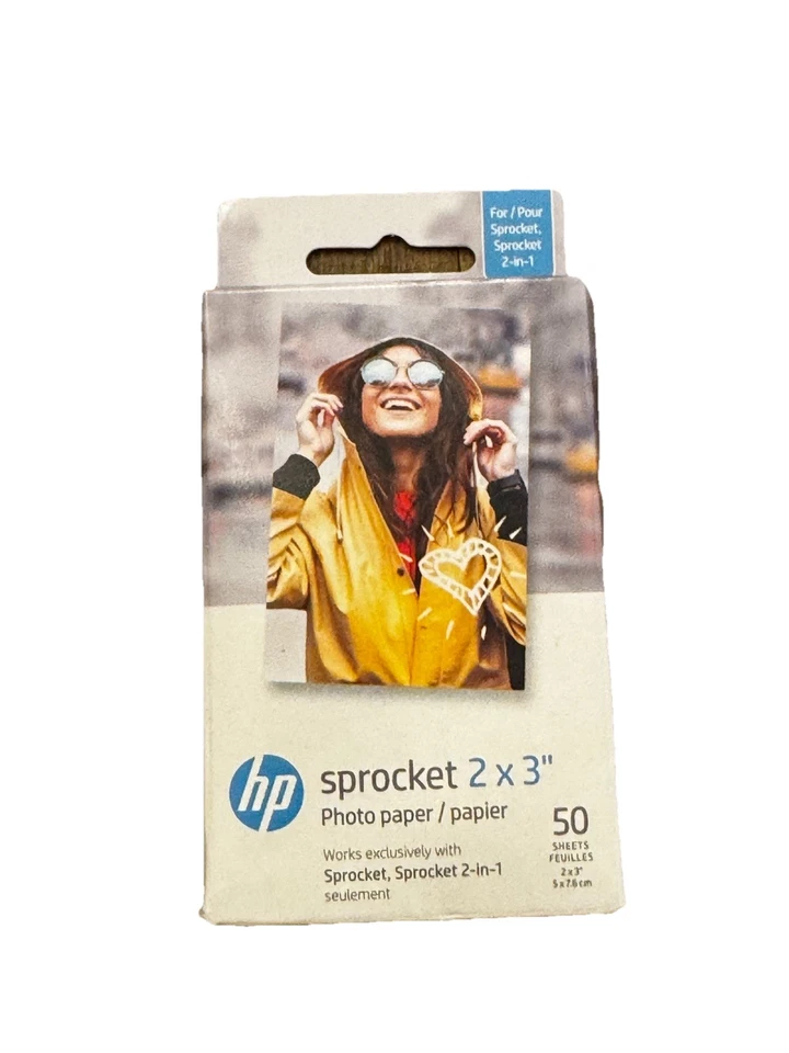 HP Sprocket Zink Photo Paper 2x3" for HP Sprocket Photo Printers, 50 Sheets - Image 1 of 1