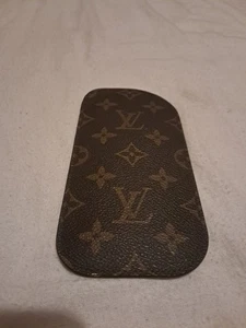 Louis Vuitton Brown Leather Monogram Eyeglass Sunglasses Case. - Picture 1 of 12