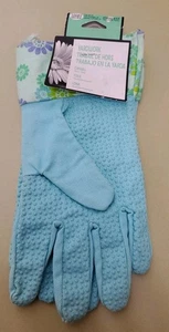 MIDWEST Damen Yardwork Handschuhe Small/Medium 100% Baumwolle Canvas rutschfest - blau - Bild 1 von 8