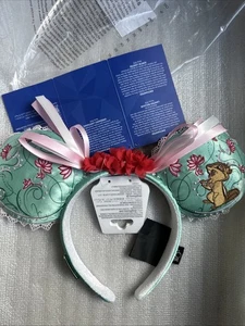 Disney Parks 100 Years Decades 2000s GISELLE ENCHANTED Minnie Ears Headband NEW - Picture 1 of 17