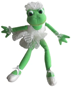 Vintage Stuffed Plush Frog Tutu Ballerina 12" ht. Ballet Shoes - Picture 1 of 6
