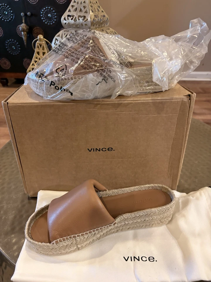 Sandalia plataforma Vince color tostado Jesse talla 7 Foto 1 de 4