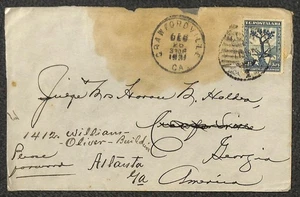 SELLO DE TURQUÍA 733 A CRAWFORDVILLE GEORGIA CUBIERTA 1931 - Imagen 1 de 2