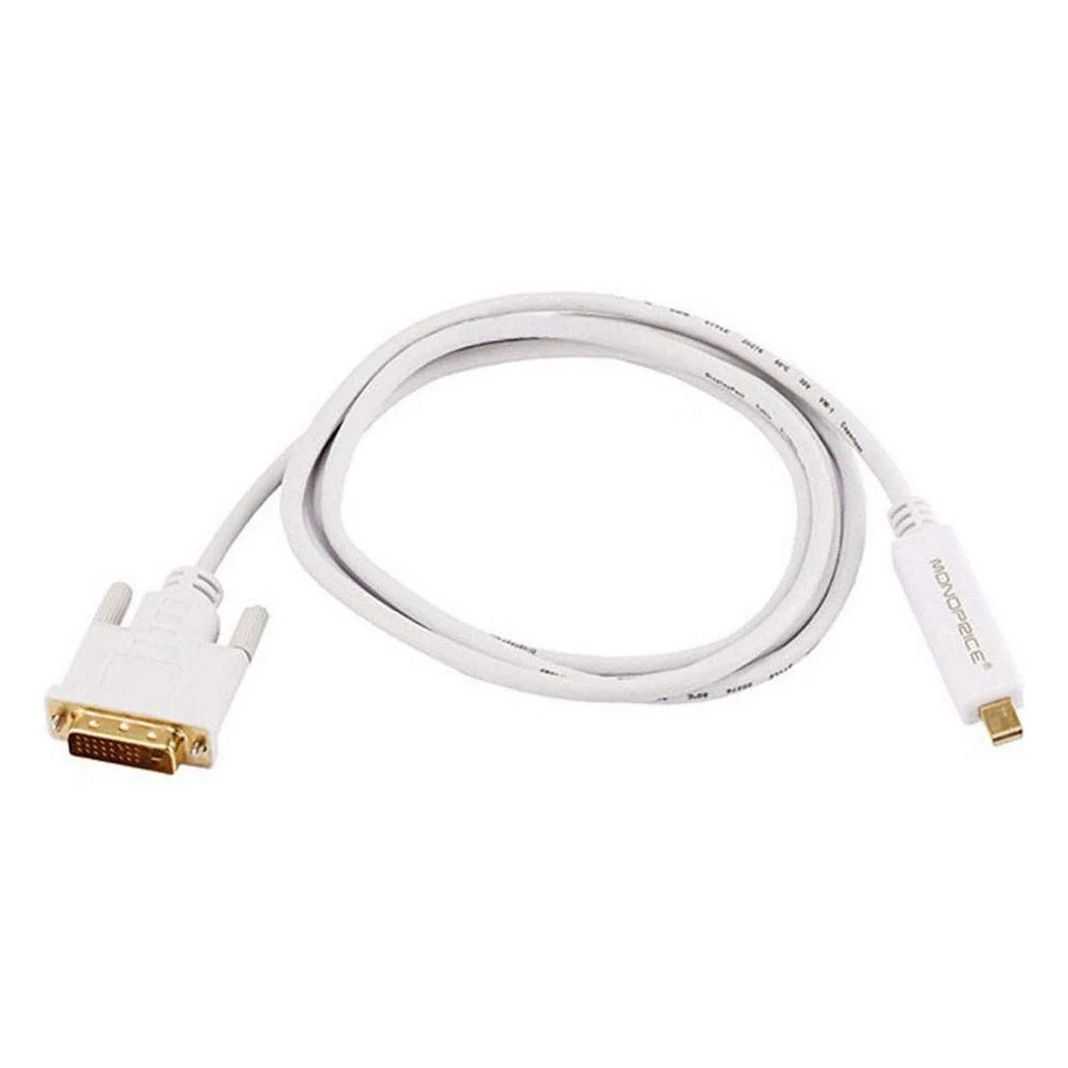 MONOPRICE 5999 Computer Video Cable,White,6ft L 5RGH2 - Image 1 of 1