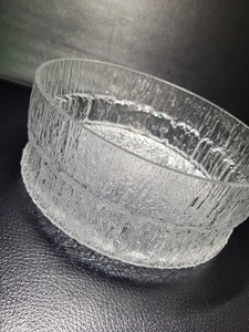 Vintage Iittala Ultima Thule 9" Glass Serving Bowl by Tapio Wirkkala - Picture 1 of 10