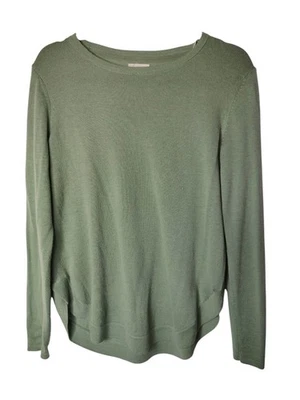 FAT FACE Jumper Size 10 Women's Sage Green Wool Blend Knit Sweater Top - Image 1 of 4