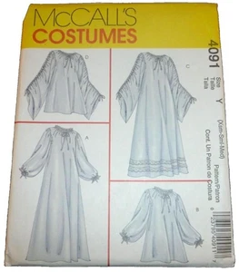 Costume vittoriano edoardiano storico rinascimentale chemise modello da cucire 4-14 - Foto 1 di 3