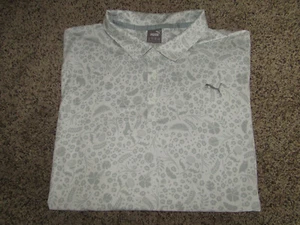 XXL PUMA EMBROIDERED LOGO GOLF POLO SHIRT OUTDOOR ANIMAL PRINT OWL JAGUAR TIGER - Picture 1 of 14