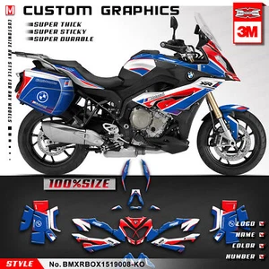 Motorcycle Graphics Stickers Kit for BMW S1000XR 2015 2016 2017 2018 2019 Blue - Picture 1 of 11