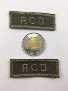 2 Canadian Military Army Shoulder Flashes Royal Canadian Dragoons Insignia - Picture 1 of 1