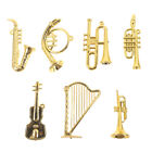 7pcs Xmas Miniature Instruments Mini Musical Instrument Model for Christmas
