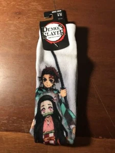Calcetines Demon Slayer: Kimetsu No Yaiba Tanjiro & Nezuko Crew NUEVO Bioworld - Imagen 1 de 3