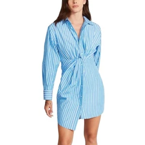 Steve Madden Camicia Donna Nadia Blu Taglia M - Foto 1 di 13