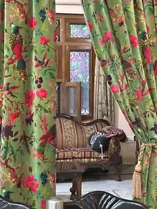 Cotton Velvet living room curtains drapes - Picture 1 of 7