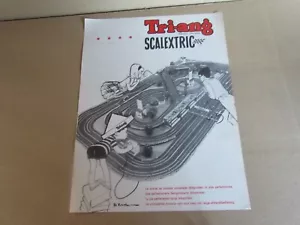 336O Scalextric Tri-Ang France Sheet Recto Verso Slot Car 1962 Race Circuit - Picture 1 of 2