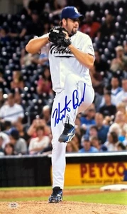 Heath Bell Signed 12x18 San Diego Padres Photo PSA AM84333 - Picture 1 of 2