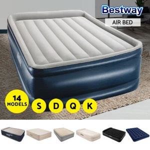 Bestway Air Bed Inflatable King Queen Single Bed Mattress Sleeping Mat with Pump - Picture 1 of 154