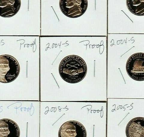 1994 S 2000 2002 003 2005 2006 2008 2009 Jefferson Nickel Proof CHOICE 2013 2014 Cover