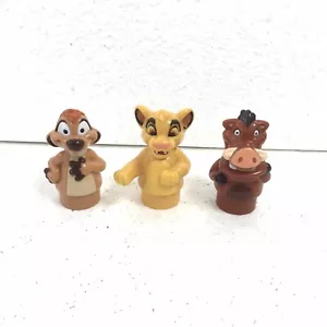 Mega Bloks Block Buddies Disney Figures Lion King Timon Simba Pumbaa 2003 Topper - Picture 1 of 11