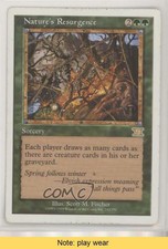 1999 Magic: The Gathering - Core Set: 6th Edition Nature's Resurgence READ 2p6
