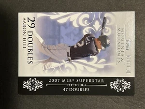 2008 Topps Moments & Milestones /150 Aaron Hill 29 Doubles Blue Jays - Picture 1 of 1