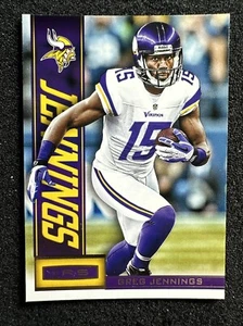 GREG JENNINGS #58 2013 Panini Rookies & Stars QTY Minnesota Vikings - Picture 1 of 2