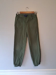 Vineyard Vine Girls Military Green Pocketed Twill Jogger Pants Size 12 - Picture 1 of 12