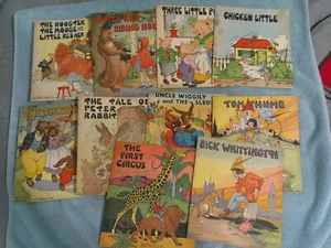 LOT of 10 Platt & Munk Co. Inc. Illustrated Children's Books 1930's *Good* - Bild 1 von 16