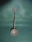 Vintage Islamic Arabic Silver? White Metal? Coin Bowl Spoon Star Crescent