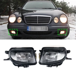 Pair Front Fog Light For Mercedes-Benz W210 E200 E220 E240 E280 E300 New - Picture 1 of 16