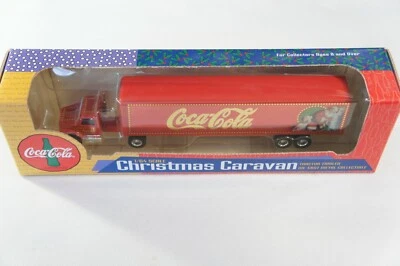 Coca-Cola 1:64 Scale Christmas Caravan Tractor Trailer Die-Cast VTG Collectible - Image 1 of 4