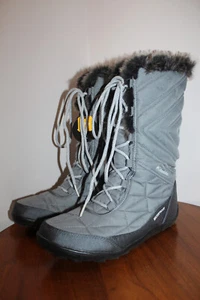 COLUMBIA MINX MID 3 WOMENS HIKING SNOW BOOTS WATERPROOF TITANIUM GRAY SIZE 9 US - Picture 1 of 17