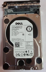 YY34F 0YY34F WD2000FYYG DELL 2TB 7.2K 6G LFF 3.5" SAS HDD HARD DISK con caddy - Foto 1 di 1