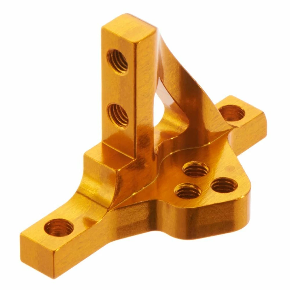 Team Durango TD320182 Bulkhead Upper FL-RR Aluminum DETC410 Vehicle Part, Gold - Image 1 of 1