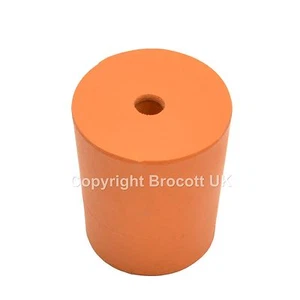 RUBBER STOPPERS PACK OF 10, 1 HOLE RUBBER BUNGS - SIZE 40mm/49mm, 40mm Long - Picture 1 of 2
