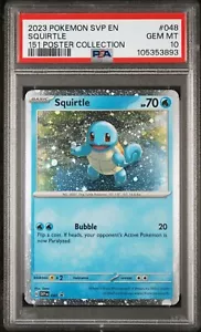 2023 Pokemon Scarlet Violet Squirtle Black Star Promo Poster Collect #48 PSA 10 - Bild 1 von 2