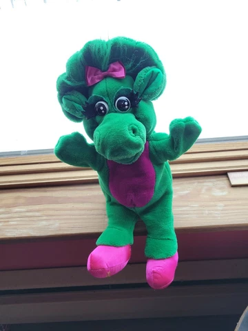 DAKIN Baby Bop Barney 14" Plush Hand Puppet Doll Stuffed Animal Lyons Group 1992 Cover