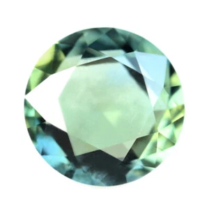 Certified 0.45ct Natural Unheated Teal Sapphire VVS Clarity 4.7mm Rose Cut Round - Picture 1 of 2