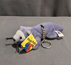 Porte-clés en peluche vintage Petco Pet Pals - RARE minuscule loutre violette Felicity - 6" Neuf avec étiquettes