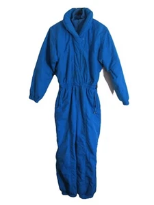 Obermeyer Ladies Vintage Vibrant Blue One-Piece Ski Snowsuit Size 6 - Picture 1 of 14