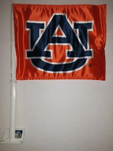 Auburn Tigers Orange  Car Flag ( set of two ) - Picture 1 of 2