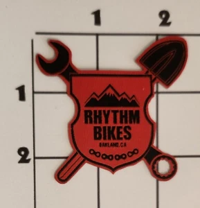 Rhythm Bikes Patch Wrench Shovel Woven Sew On Uniform Motorcycle Upcycle - Picture 1 of 1