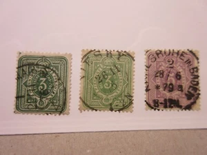 GERMANY Scott 29, 29a, 30 USED Lot-10* Cat $18.25 - Picture 1 of 1
