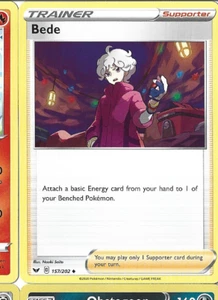 BEDE - 157/202 - Trainer - Pokemon Sword & Shield - Base Set - Picture 1 of 1